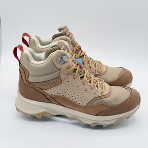 Merrell Speed Solo Mid Waterproof Hike Trail Boot Size 11 Women Tobacco/Gold NEW